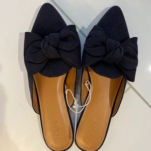 NWT J.Crew bow mules 9.5